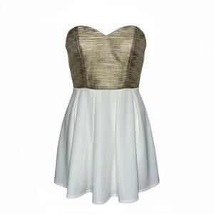 City Studio Strapless Fit & Flare Dress